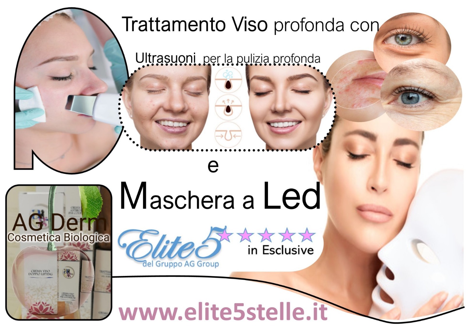 Scrub Ultrasuoni e Maschera a Led